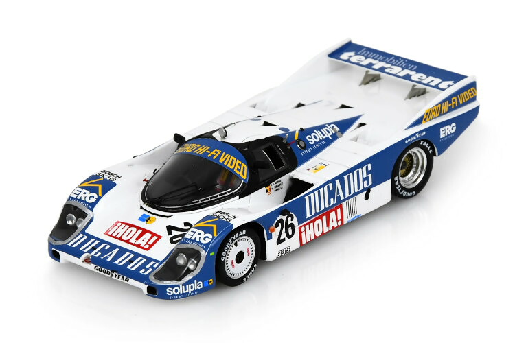 スパーク 1/43 ポルシェ 956 #26 8位 ル・マン24時間 1985 レグアウト / パレハ / レシッグSpark 1:43 Porsche 956 #26 Le Mans 1985 Regout / Pareja / Laessig｜Reowide モデルカー カタログ SHOP