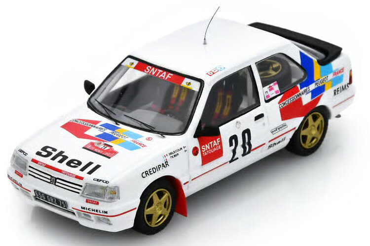 スパーク 1/43 プジョー 309 GTI #20 9位 モンテカルロラリー 1990 DelecourSpark 1:43 Peugeot 309 GTI #20 9th Rallye Monte Carlo 1990 Delecour｜Reowide モデルカー カタログ SHOP