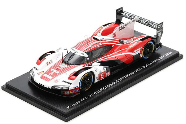 スパーク 1/43 ポルシェ 963 ポルシェ ペンスキー モータースポーツ #6 2025 ル・マン24時間 2位Spark 1:43 Porsche 963 Porsche Penske Motorsport N6 2025 24 Hours of Le Mans 2nd Place|Reowide モデルカー カタログ SHOP