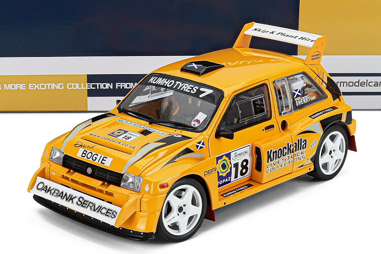 SUN STAR 1/18 オースチン MG 地下鉄道 6R4 #18 ラリー トパーズ色 ドニゴール 国際的 2010 デビッド ボキー/ENDA SHERRYSUN-STAR 1:18 AUSTIN MG METRO 6R4 N18 RALLY TOPAZ DONEGAL INTERNATIONAL 2010 DAVID BOGIE/ENDA SHERRY