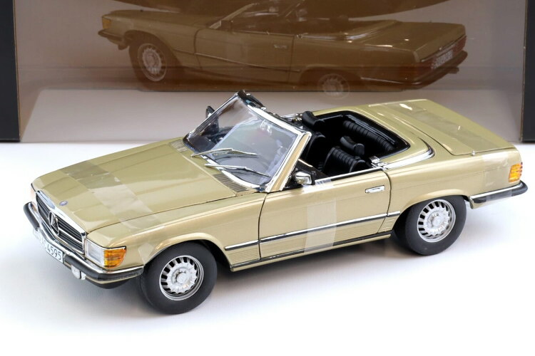 SUN STAR 1/18 メルセデス 350SL W107 開けっ広げ オープンカー 1977 メタリックゴールドSUN-STAR 1:18 Mercedes 350SL W107 open Convertible 1977 metallic gold