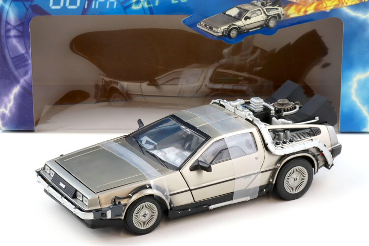 SUN STAR 1/18 デロリアン DMC-12 タイムマシン バック・トゥ・ザ・フューチャーSUN-STAR 1:18 Delorean DMC-12 Time Machine Back to the Future｜Reowide モデルカー カタログ SHOP