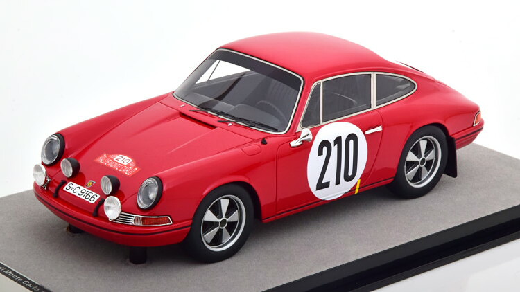 テクノモデル 1/18 ポルシェ 911T シーガー ラリー モンテカルロ 1968 125台限定Tecnomodel 1:18 Porsche 911T Sieger Rally Monte Carlo 1968 Elford/Stone Limited Edition 125 pcs.｜Reowide モデルカー カタログ SHOP