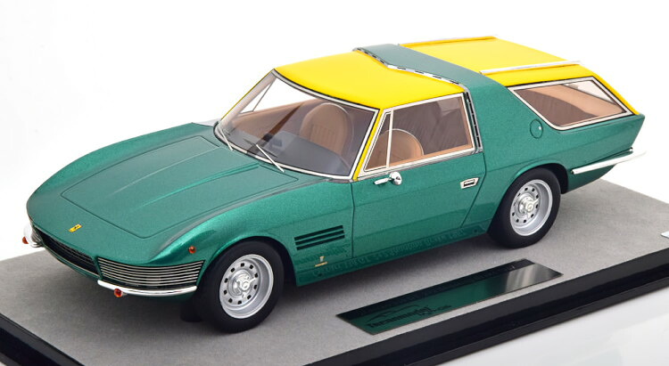 テクノモデル 1/18 フェラーリ 330 GT 2+2 シューティング ブレーク 1967 グリーンメタリック イエロー 140台限定Tecnomodel 1:18 Ferrari 330 GT 2+2 Shooting Brake 1967 greenmetallic yellow Limited Edition 140 pcs|Reowide モデルカー カタログ SHOP