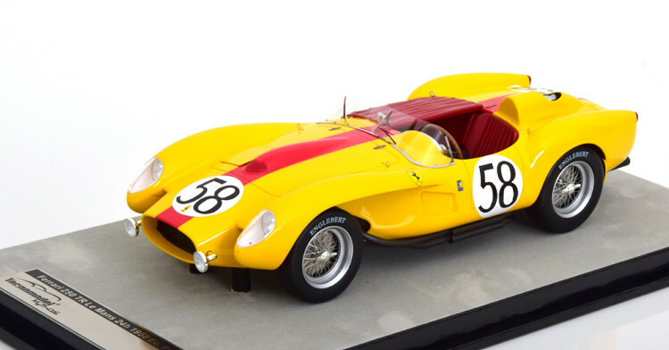 ミニカー　1/18 フェラーリ 250 TR ポンツーン セブリング12時間 1958 優勝車 #14 Scuderia Ferrari [TM18-254D] 楽天市場】テクノモデル 1/18 フェラーリ 250 TR 優勝 12時間
