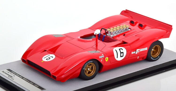 テクノモデル 1/18 フェラーリ 612P #16 Can-Am Watkins Glen 1969 Amon 75台限定TECNOMODEL 1:18 Ferrari 612P No 16 Can-Am Watkins Glen 1969 Amon Limited Edition 75 pcs｜Reowide モデルカー カタログ SHOP