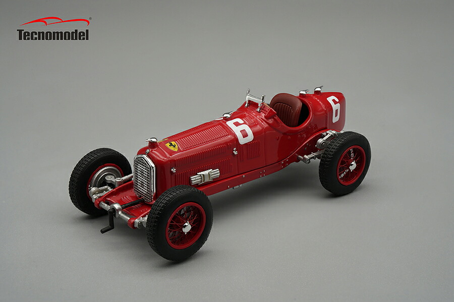 テクノモデル 1/43 アルファロメオ P3 ティーポ B #6 1932 優勝 モンツァ イタリアGP Rudolf CaracciolaTecnomodel 1:43 Alfa Romeo P3 Tipo B #6 1932 Winner Monza GP Rudolf Caracciola|Reowide モデルカー カタログ SHOP