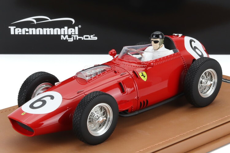 テクノモデル 1/18 フェラーリ F1 ディノ 246 256 #6 2位 アヴス ドイツグランプリ 1959 ダニエル ガーニー パイロットフィギュア付き 55台限定 Tecnomodel 1:18 FERRARI F1 DINO 246 256 N6 2nd AVUS GERMANY GP 1959 DANIEL GURNEY with figure LIMITED 55 Pcs