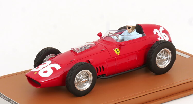 テクノモデル 1/18 フェラーリ F246 256 ディノ モナコグランプリ 1960 ヒル ドライバーフィギュア付き 55台限定 Tecnomodel 1:18 Ferrari F246 256 Dino GP Monaco 1960 Hill with driver figure Limited 55 pcs