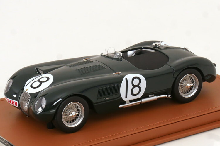 テクノモデル 1/18 ジャガー Cタイプ スパイダー 3.4L チーム ジャガーカーズ LTD #18 優勝 ル マン24時間 1953 トニー ロルト ダンカン ハミルトン 130台限定Tecnomodel 1:18 JAGUAR C TYPE SPIDER 3.4L N18 WINNER 24h LE MANS 1953 LIMITED 130 pcs|Reowide モデルカー カタログ SHOP