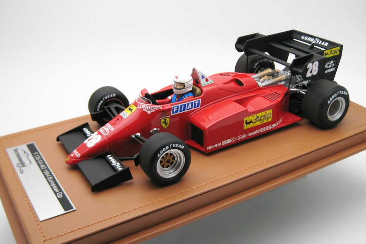 テクノモデル 1/18 フェラーリ 126 C4-M2 1984 ヨーロッパグランプリ ドライバー R.アルヌー #28 Tecnomodel 1:18 Ferrari 126 C4-M2 1984 European Gp Driver R. Arnoux car N28
