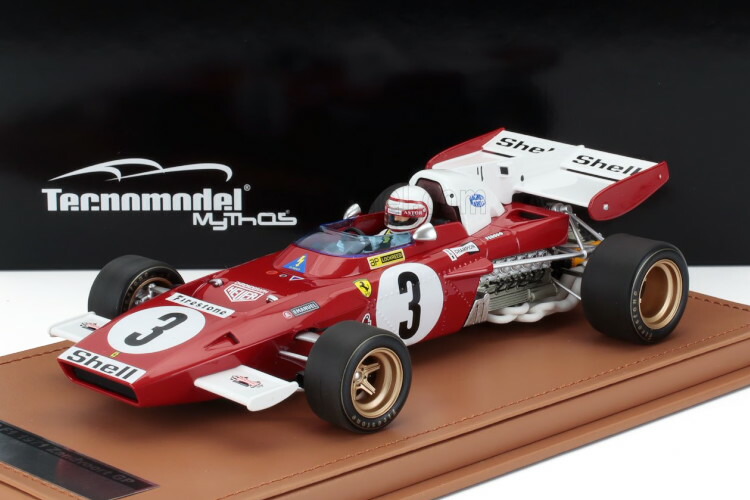 テクノモデル 1/18 フェラーリ フォーミュラ1 312B2 #3 ザントフォールト グランプリ 1971 クレイ レガツォーニ パイロットフィギュア付 ケース付 55台限定 Tecnomodel 1:18 FERRARI F1 312B2 N3 ZANDVOORT GP 1971 CLAY REGAZZONI with pilot figure WITH SHOWCASE