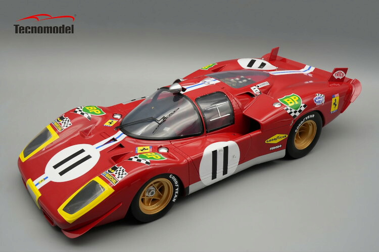 テクノ青写真 1/12 フェラーリ 512S フィリッピネッティ NART鉄道車両 #11 総締め ポージー/Bocknum 44台制限事項Tecnomodel 1:12 Ferrari 512S Philippinestti NART car N11 Posey/Bocknum Limited 44 pcs