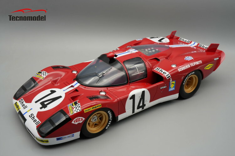 テクノ青写真 1/12 フェラーリ 512 S フィリピネッティカー #14 ル・マン24第四次元 1970 ボニエ/ウィセル 26台制限事項Tecnomodel 1:12 Ferrari 512 S Philippinestti Car N14 Le mans 1970 Bonnier/Wisell Limited 26 pcs