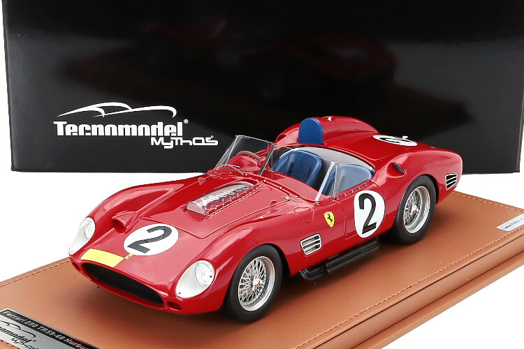 テクノモデル 1/18 フェラーリ 250TR テスタロッサ 3.0L V12 スパイダー チーム スクーデリア フェラーリ SPA #2 1000km ニュルブルクリンク 1960 3位 アリソン/メレス/ヒル Tecnomodel 1:18 FERRARI 250TR TESTAROSSA 3.0L V12 SPIDER N2 3rd 1000km NURBURGRING 1960