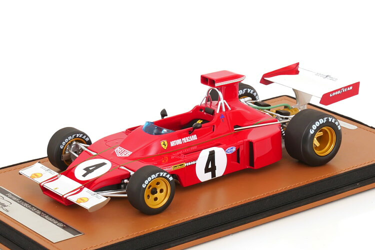 テクノモデル 1/18 フェラーリ 312 B3-73 #4 オーストリアグランプリ 1973 メルツァリオ 80台限定 ショーケース付 Tecnomodel 1:18 Ferrari 312 B3-73 N4 GP Austria 1973 Merzario Limited Edition 80 pcs with ShowCase