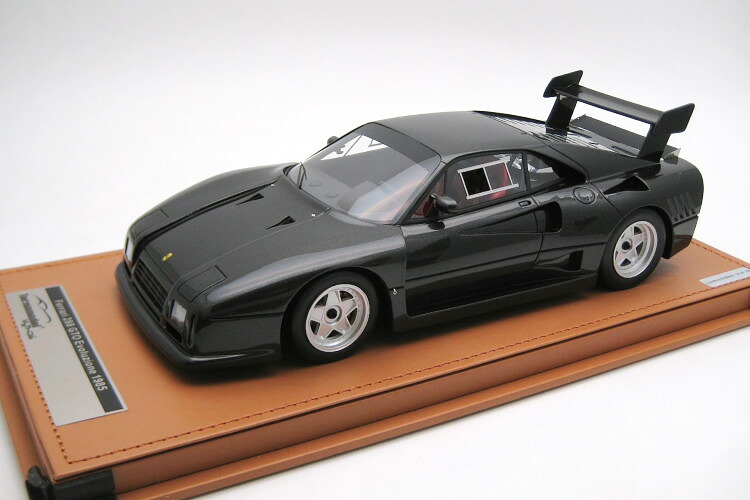 テクノ青写真 1/18 フェラーリ 288 GTO エヴォルツィオーネ 1985 しろがね色車輪 メタリックブラックTecnomodel 1:18 Ferrari 288 GTO Evoluzione 1985
