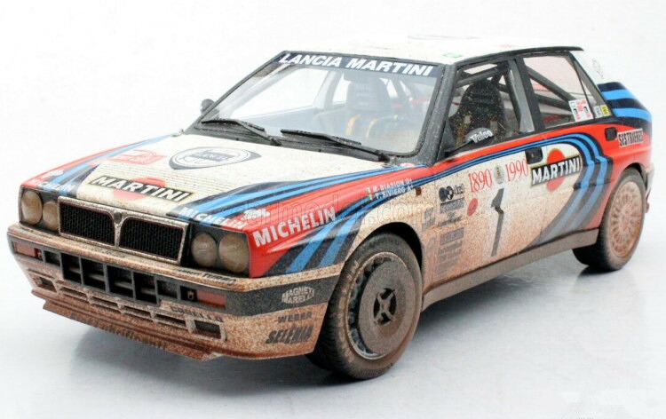 トップマルケス 1/12 ランチア デルタ HF インテグラーレ 16V マルティニ ダーティバージョン #1 3位 ラリー モンテカルロ 1990 M.ビアシオン / T.シビエロ Top Marques 1:12 LANCIA DELTA HF INTEGRALE 16V MARTINI DIRTY VERSION N1 3rd RALLY MONTECARLO 1990