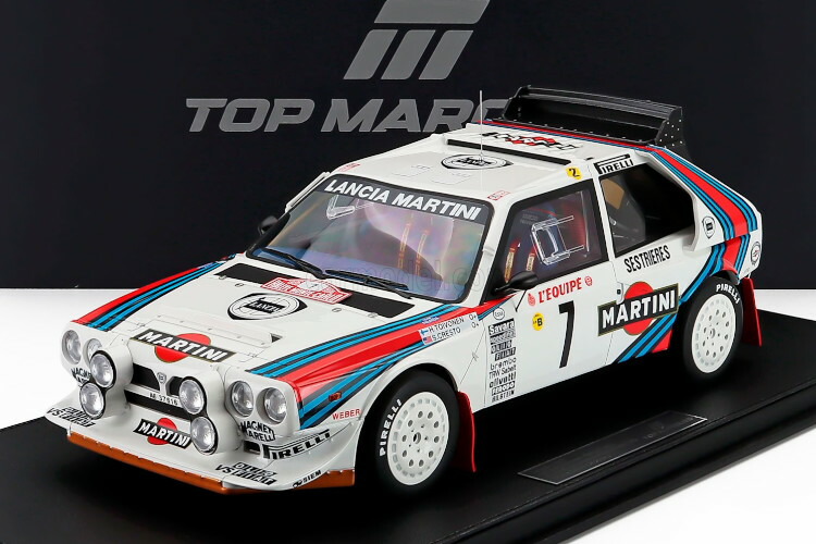 トップマルケス 1/12 ランチア 三角州 S4 野球クラブ マルティニ 一ころ ナイト爵変わり種 #7 モンテカルロ ラリー 贏ち得る 1986 ヘンリ トイヴォネン/セルジオ クレストTOPMARQUES 1:12 LANCIA DELTA S4 TEAM MARTINI RACING N7 WINNER RALLY MONTECARLO 1986