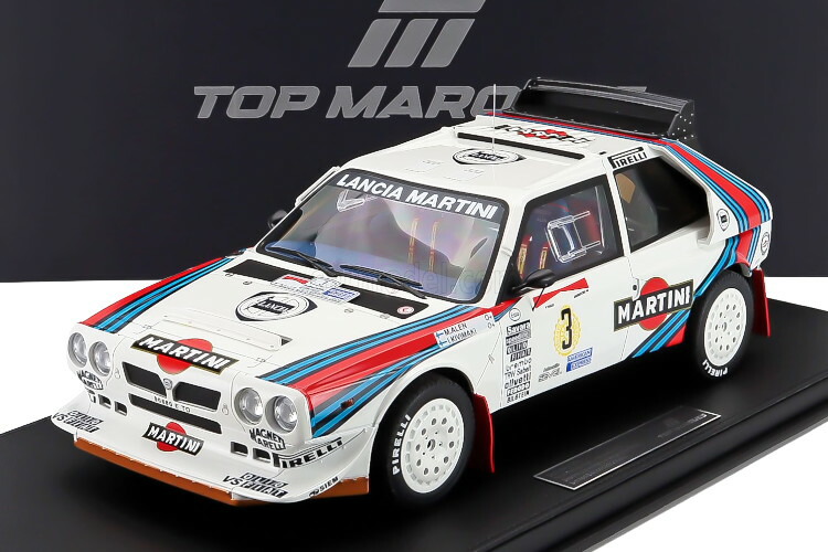 トップマルケス 1/12 ランチア 三角州 S4 野球クラブ マルティニ 一ころ #3 アルゼンチン ラリー 2位 1986 汚名 ウディアレン/イルッカ キビマキTOPMARQUES 1:12 LANCIA DELTA S4 TEAM MARTINI RACING N3 2nd RALLY ARGENTINA 1986 MARKKU ALEN/ILKKA KIVIMAKI