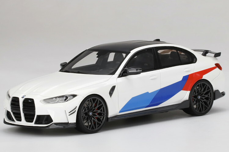TRUE SCALE 1/18 BMW 3続きもの M3 M-動作  (G80) 2021 アルパイン白いことTRUE SCALE 1:18 BMW 3-SERIES M3 M-PERFORMANCE (G80) 2021 ALPINE WHITE