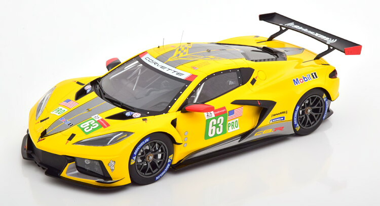 True Scale Miniatures 1/18 シボレー コルベット C8.R #63 ル・マン24第四次元 2021True Scale Miniatures 1:18 Chevrolet Corvette C8.R No 63 24h Le Mans 2021 Garcia/Taylor/Catsburg