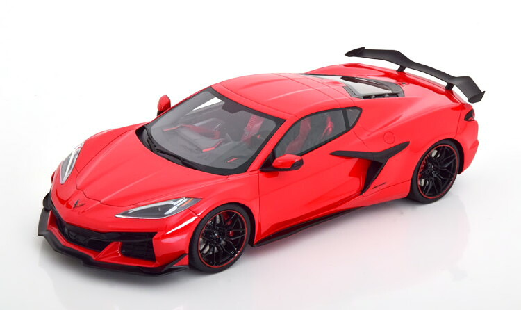 True Scale Miniatures 1/18 シボレー コルベット Z06 クーペ 2022 赤いことTrue Scale Miniatures 1:18 Chevrolet Corvette Z06 Coupe 2022 red
