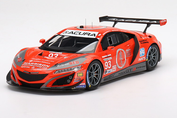 True Scale Miniatures 1/18 アキュラ NSX GT3 エボリューション22 TEAM EDGE MOTORSPORT #93 12時間 セブリング 2022 True Scale Miniatures 1:18 Acura NSX GT3 EVO22 TEAM EDGE MOTORSPORT N 93 12h SEBRING 2022
