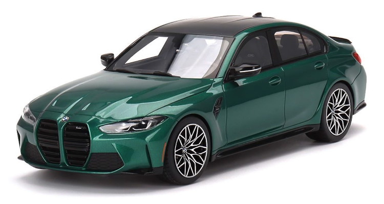 True Scale Miniatures 1/18 BMW M3 (G80) 競り合い  2020 999台押さえるTrue Scale Miniatures 1:18 BMW M3 (G80) Competition year 2020 Isle of Man green metallic limitation 999 pcs
