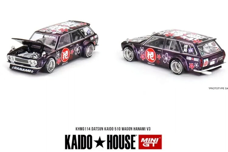 TSM ミニGT 1/64 ダットサン カイドウ 510 手押し車 ハナミ V3 右手持ち部分TSM MINI GT 1:64 Datsun KAIDO 510 wagon Hanami V3 RHD 車-ミニカー・トイカー-乗り物のおもちゃ