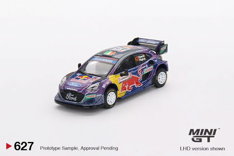 ミニGT 1/64 フォード プーマ ラリー1 #42 2位 ラリー イタリア サルディニア 2022 レッドブル Mスポーツ フォード WRT 左ハンドル MINI GT 1:64 FORD Puma Rally1 No.42 2nd Rallye Italia Sardgena 2022 Red Bull M-Sport Ford WRT LHD
