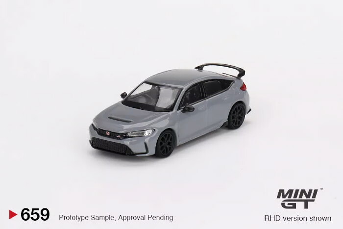 ミニGT 1/64 ホンダ シビック タイプR 2023 ソニックグレー 左ハンドル MINI GT 1/64 Honda Civic Type R 2023 sonic gray LHD