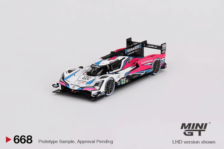 ミニGT 1/64 アキュラ ARX-06 GTP #60 優勝 IMSA デイトナ24時間 2023 #60 マイヤー シャンク レーシング MINI GT 1/64 Acura ARX-06 GTP #60 winner IMSA daytona 24h 2023 Meyer Shank Racing