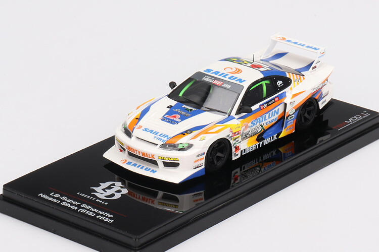 TSM モデル 1/43日産シルビア S15 LB-スーパースタイル #555 2023 フォーミュラドリフトジャパン TSM Models 1:43 Nissan Silvia S15 LB-Super Silhouette N555 2023 Formula Drift Japan