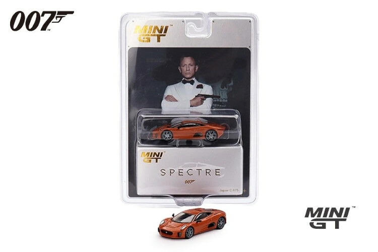 TSM ミニ GT 1/64 ジャガー C-X75 2015年製 オレンジメタリック ジェームズ・ボンド スペクター イギリス限定版 TSM MINI GT 1:64 Jaguar C-X75 built 2015 orange metallic James Bond Spectre England Edition