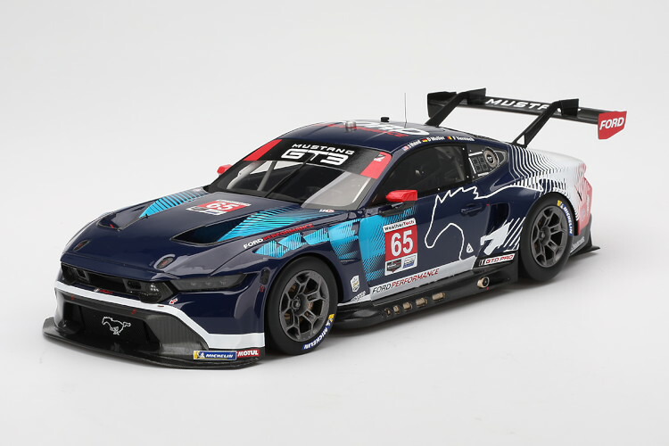 TSMモデル 1/18 フォード マスタング GT3 5.4L V8 チーム マルチマチック モータースポーツ #65 IMSA デイトナ24時間 2024 ジョーイ ハンド/ディルク ミューラー/フレデリック ベルビシュTSM model 1:18 FORD USA MUSTANG GT3 5.4L V8 N65 IMSA 24h DAYTONA 2024｜Reowide モデルカー カタログ SHOP