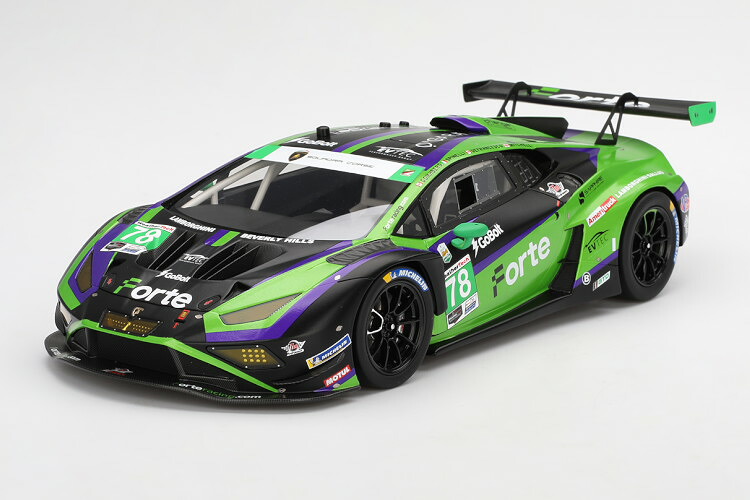 TSMモデル 1/18 ランボルギーニ ウラカン GT3 EVO2 チーム フォルテレーシング #78 デイトナ24時間 2024 ロリス スピネッリ/ミーシャ ゴイヒバーグ/デブリン デ フランチェスコ/サンディ ミッチェルTSM model 1:18 LAMBORGHINI HURACAN GT3 EVO2 N78 24h DAYTONA 2024|Reowide モデルカー カタログ SHOP