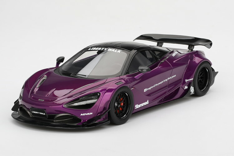 楽天市場】ミニカー 1/18 マクラーレン 720S LBWorks 黒色 特別