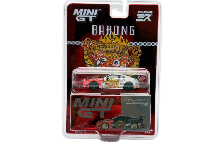ミニ GT × MIZD 1/64 LB-シルエットワークス GT 日産 35GT-RR バロン チェイスカーMini GT x MIZD 1:64 LB - Silhouetteworks GT Nissan 35GT-RR BARONG chase car|Reowide モデルカー カタログ SHOP