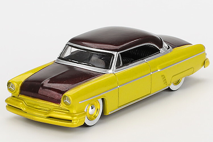 ミニGT 1/64 リンカーン カプリ ホットロッド 1954 ライムイエロー Mini GT 1:64 Lincoln Capri Hot Rod 1954 Lime Yellow