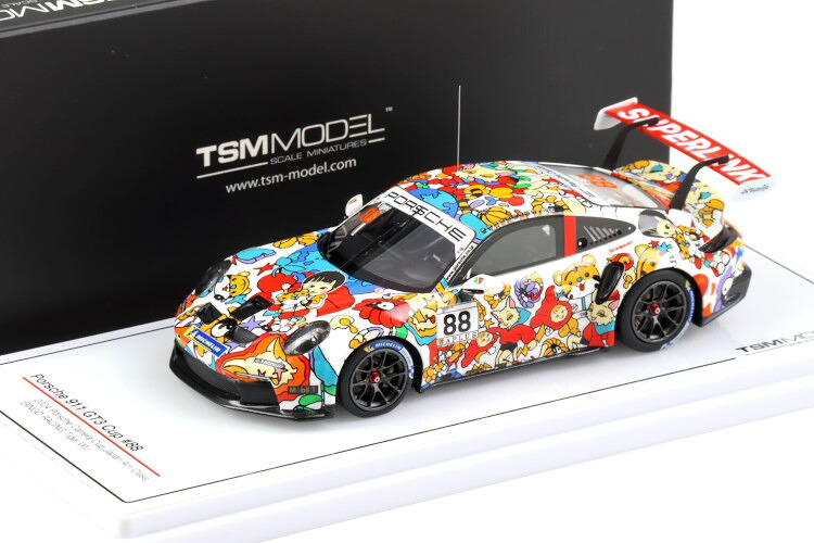 TSM模範例 1/43 ポルシェ 911 GT3 優勝杯 #88 ジャパン 御手伝いさん 社会階級 2024 キーノー 一ころ 虎 ウーTSM Model 1:43 Porsche 911 GT3 Cup N88 Japan アメリシウム Class 2024 Bingo Racing Tiger Wu
