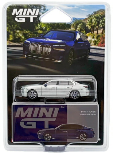 ミニGT 1/64 BMW i7 xDrive60 タンザナイト ブルー メタリック チェイスカー Mini GT 1:64 BMW i7 xDrive60 Tanzanite Blue Metallic Chase car