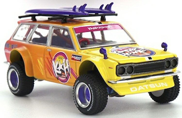 ミニGT 1/64 ダットサン 510 手押し車 4x4 カイドウ アイランズ V1 右手持ち部分Mini GT 1:64 Datsun 510 Wagon 4x4 Kaido ISLANDS V1 RHD おもちゃ-車