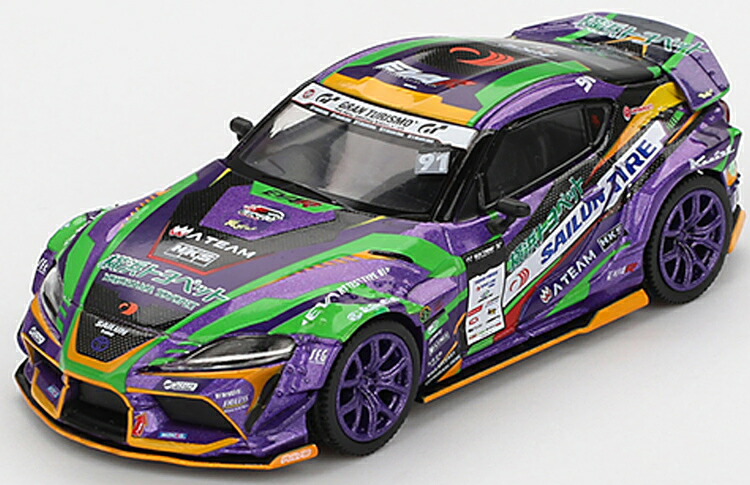 ミニGT 1/64 トヨタ GR スープラ KUHL 2021 D1グランプリ エヴァンゲリオンレーシング Mini GT 1:64 Toyota GR Supra KUHL 2021 D1GP EVANGELION RACING
