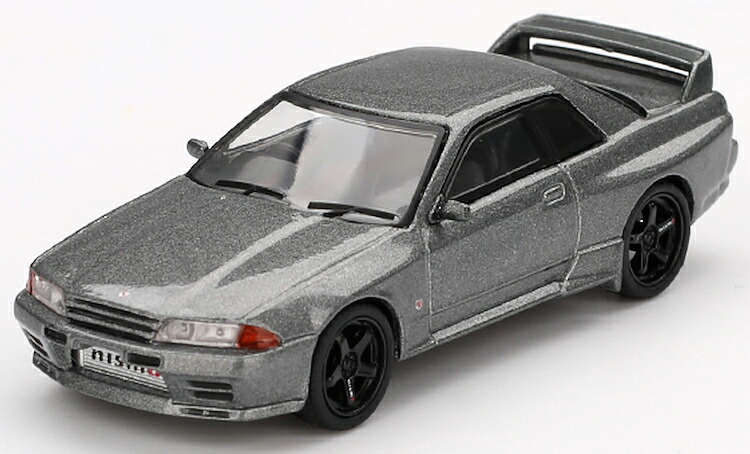 ミニGT 1/64 日産 視水平線 GT-R ニスモ BNR32 CRS変わり種 ダークメタルグレーMini GT 1:64 Nissan Skyline GT-R NISMO BNR32 CRS Version Dark Metal Gray 車-おもちゃ
