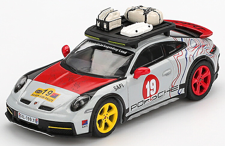 ミニGT 1/64 ポルシェ 911 ダカール #19 アンクル ラリー Mini GT 1:64 Porsche 911 Dakar N19 Uncle Rally