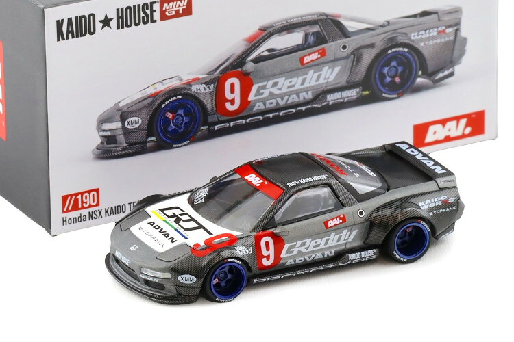 TSM ミニGT 1/64 カイドウ棲み家 ホンダ NSX カイドウ テスト作業鉄道車両 仕樣 V1 しろがね色TSM Mini GT 1:64 Kaido House Honda NSX Kaido Test Car Spec V1 silver 乗り物のおもちゃ-車