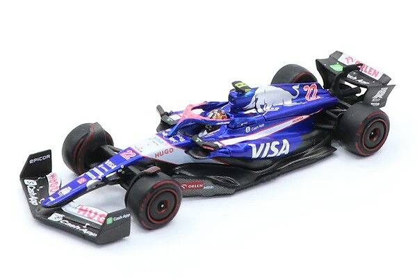 ミニGT 1/64 VISA CASH APP RB 公式1 ホンダ VCARB 01 角田 裕毅 2024 バーレーンMini GT 1:64 VISA CASH APP RB F1 Honda VCARB 01 Yuki Tsunoda 2024 Bahrain ミニカー・トイカー-おもちゃ-車