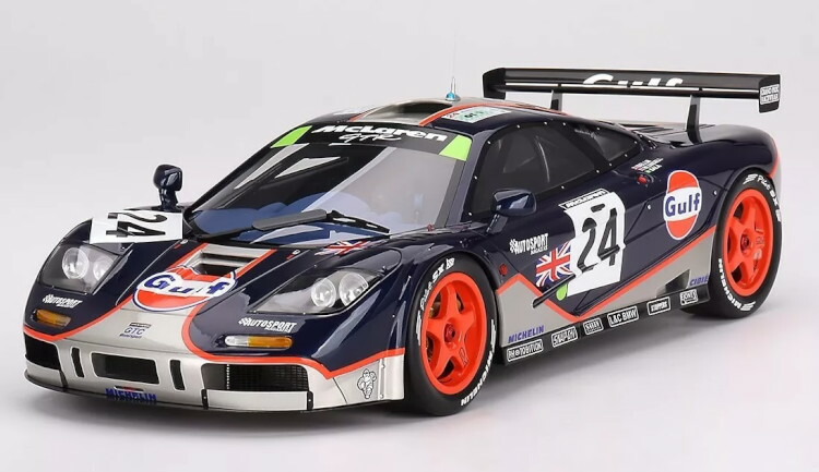 ミニカー　1/12 マクラーレン F1 GTR ロングテール 1997 ガルフ ダビドフ #39 [TOPR12-24B] TOPMARQUES 1/12scale McLaren F1 GTR Longtail 1997 Gulf