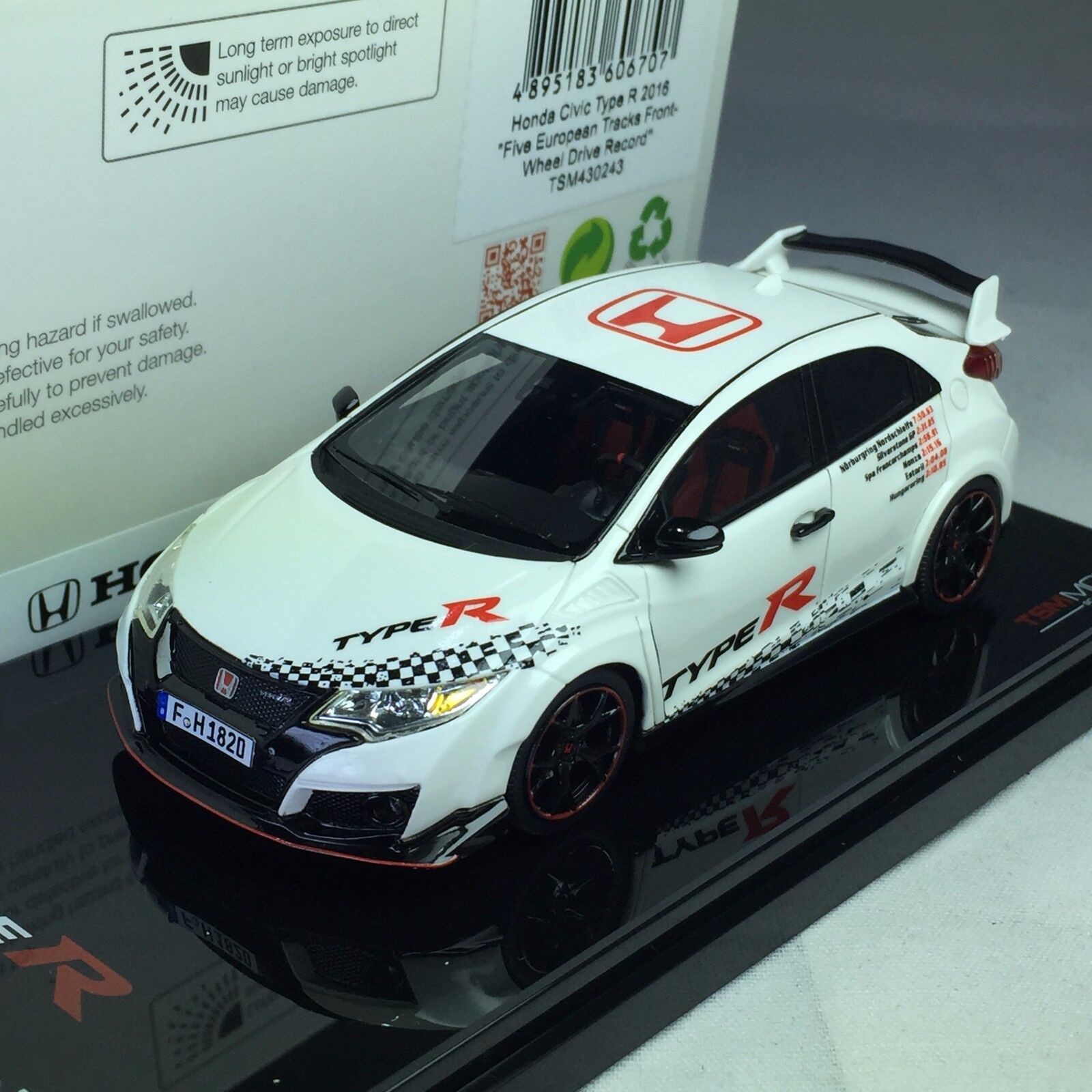 楽天市場】TSM MINI GT 1/64 ホンダ シビック タイプR FK8 ブルー 右